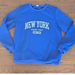 New York blue sweater size 13-14